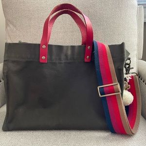 Parker Thatch olive canvas Med Mimi bag w strap.